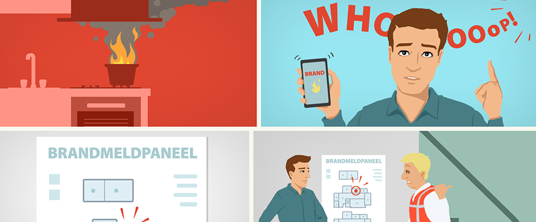 Brand ontruiming strip